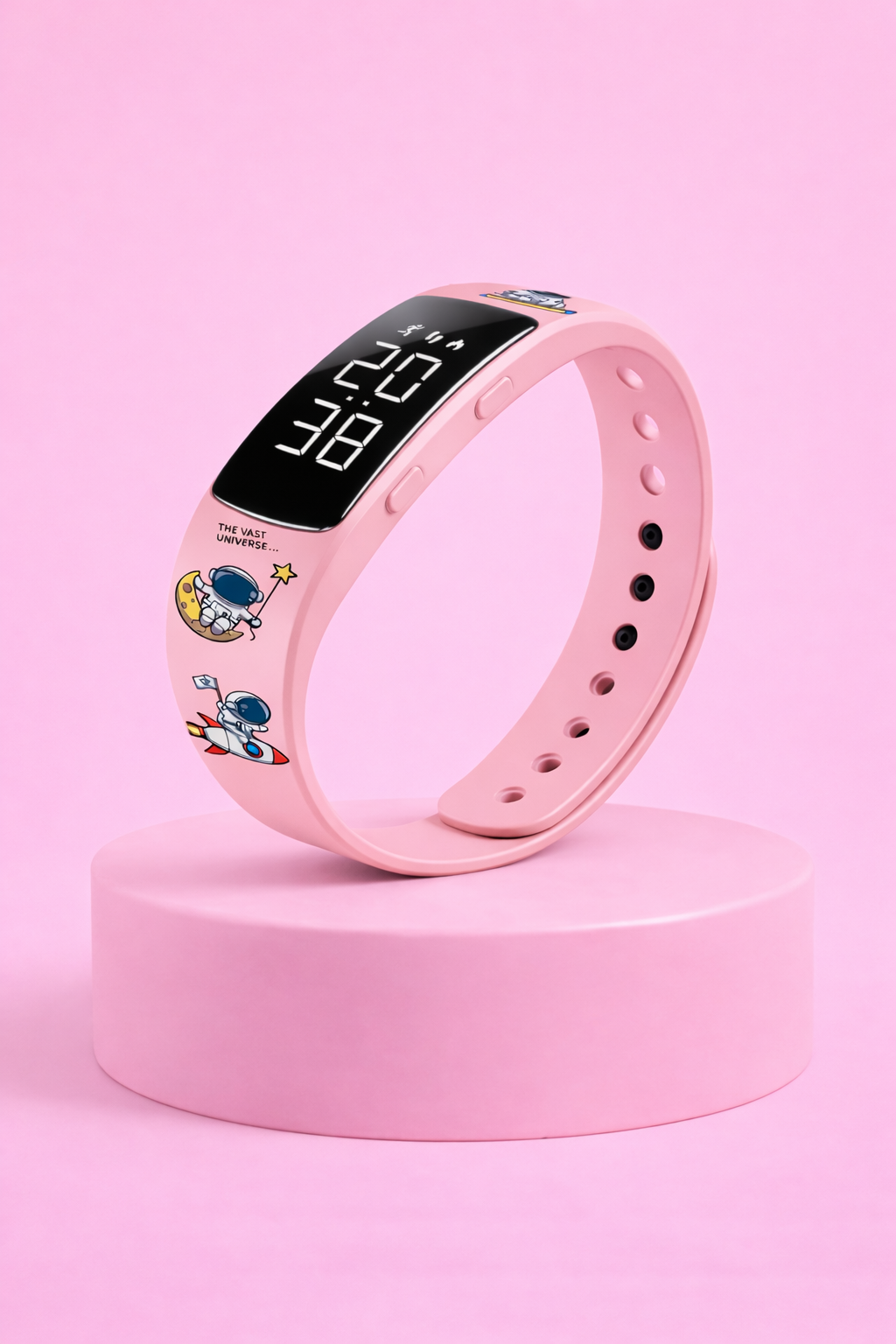 HushSense Silent Vibration Alarm Band with Running Pedometer