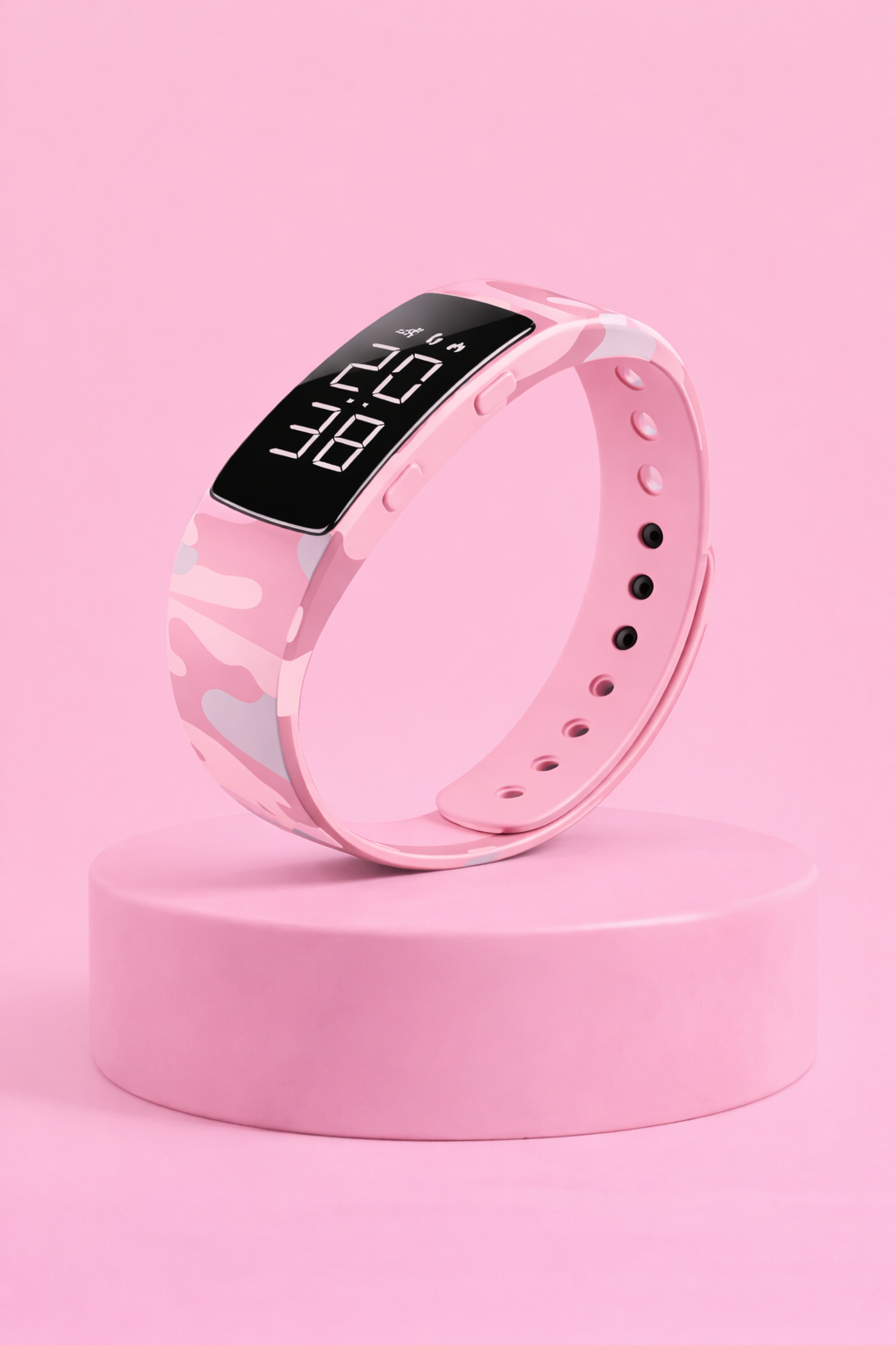 HushSense Silent Vibration Alarm Band with Running Pedometer