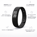 HushSense Silent Vibration Alarm Band with Running Pedometer