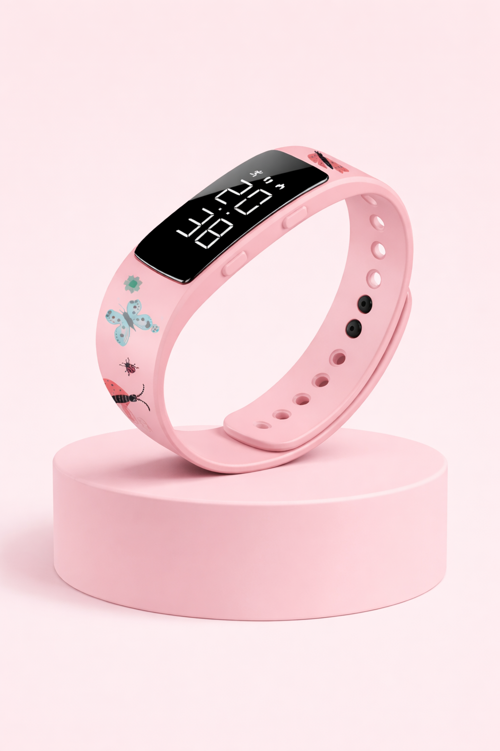 HushSense Silent Vibration Alarm Band with Running Pedometer