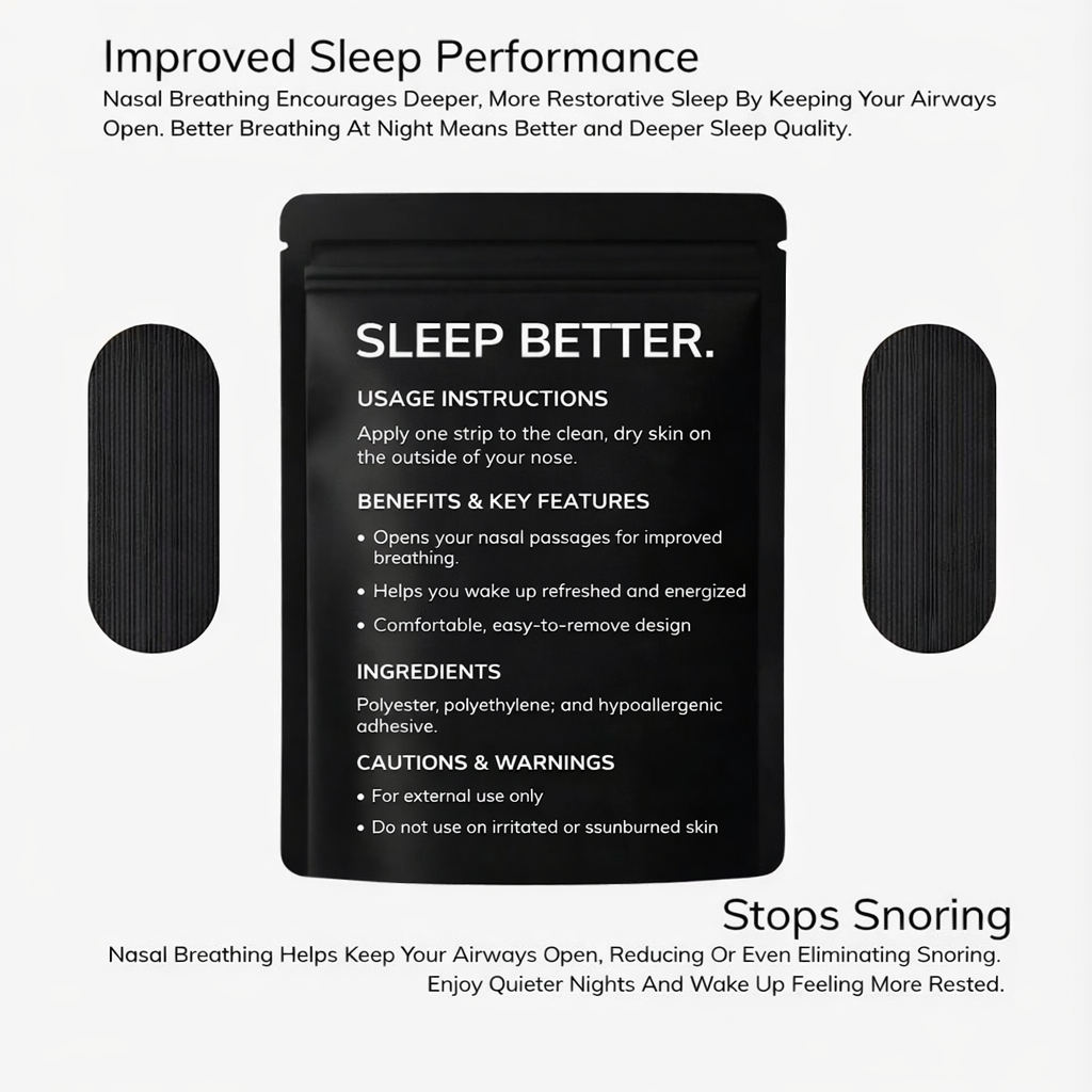 HushSense Breathable Sleep Tape with Perforated Closure