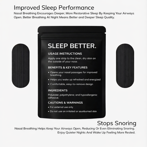 HushSense Breathable Sleep Tape with Perforated Closure